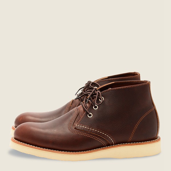 Heritage Sko Herre - Red Wing Work - Chukka Oil-Slick Læder - Brune - WSMPDA-130